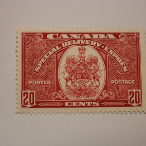 Canada Scott #E8 20 Cent Special Delivery 1938 Coat Of Arms Never Hinged