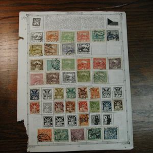 Czechoslovakia Mounted Stamp Collection - approx 340+ Stamps 1920-1945