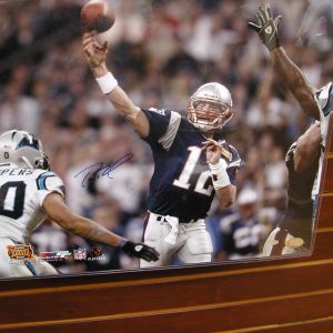 Tom Brady signed large 16 x 20 Super Bowl 38 Mounted Memories COA  2004