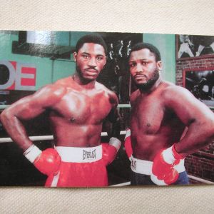 Joe and Marvis Fraziers Boxing card photo Signed