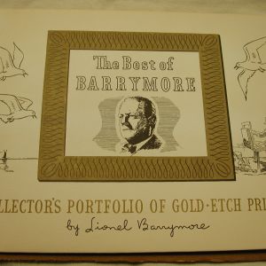 Lionel Barrymore Gold Etch Prints Pt Mugu San Pedro Purdys Basin Little Boatyard Venice