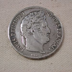 1832A France 5 Franc Extra Fine .900 fine silver