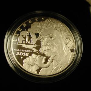 U.S Mint 2016 Mark Twain Commemorative Coin Silver  Proof