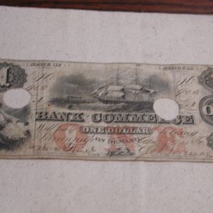 1861 CSA Georgia Bank of Commerce $1 Dollar Good condition