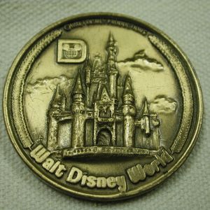 Vintage Walt Disney Bronze Medal Coin 39mm