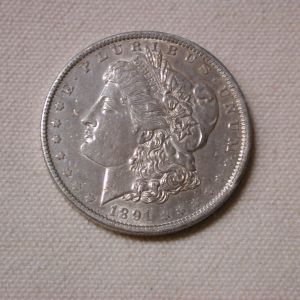 1891-O- U.S Morgan Silver Dollar- AU+ New Orleans