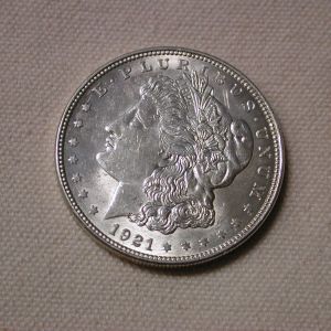 1921- U.S Morgan Silver Dollar- Choice Uncirculated