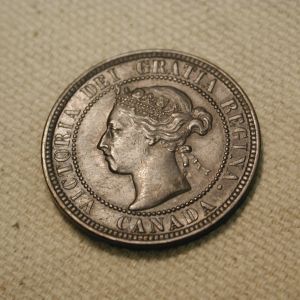 1900 Canada One Cent AU #KM7