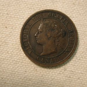 1882-H Canada One Cent Extra Fine #KM7