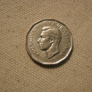 1949 Canada Five Cent Uncirculated #KM42