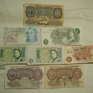 Bank of England Lot of 8 1940-1980 circulated