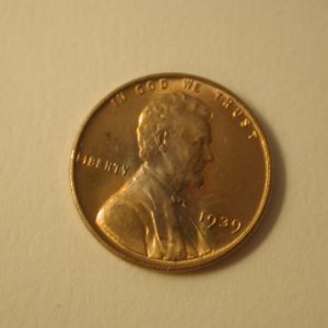 1939 U.S Lincoln Wheat Cent Gem Uncirculated RED
