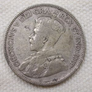 1930 Canada 25 Cents Extra Fine