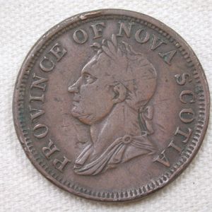 1832 Nova Scotia One Penny Very Fine