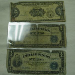 Series 66 - 1940s Philippines/Filippino Currency - 3 notes circulated