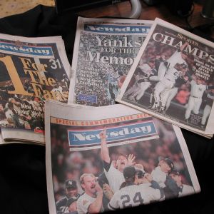 Yankees World Series Victory 1996 Set of 5 Newspapers