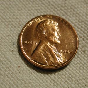 1945 United States Lincoln Wheat Cent Gem Uncirculated Red