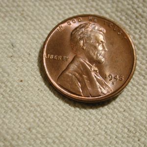 1945-S U.S. Lincoln Wheat Cent Gem Uncirculated Silky Patina