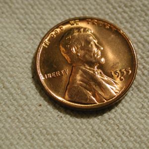 1955-S U.S. Lincoln Wheat Cent Gem Uncirculated Red
