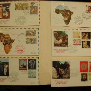 Pope John Paul II-The Golden Series-Africa, Nigeria-15 Postcard Envelopes 1982