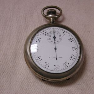 Elgin Timer Illinois Watch nickel 53mm stopwatch running