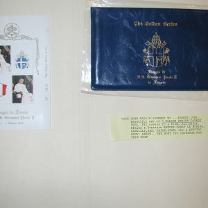 Pope John Paul II- The Golden Series-France-7 Postcard Envelopes -1986