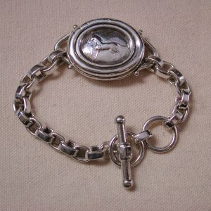 Barry Kieselstein Cord Equestrian Horse Link bracelet vintage