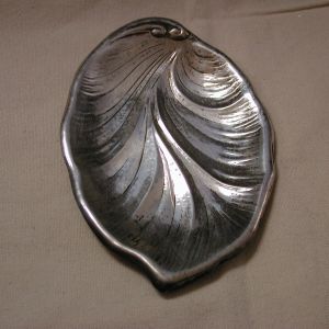 Sterling by Poole 4 x 6 Leaf serving dish rolled edges