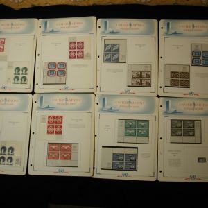 UN Margin Blocks 1965-1970 Complete Sets all mint