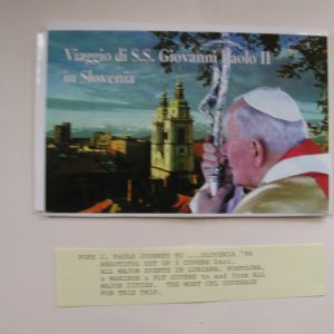 Pope John Paul II-The Golden Series-Trip to Slovenia -5 Postcards -1996