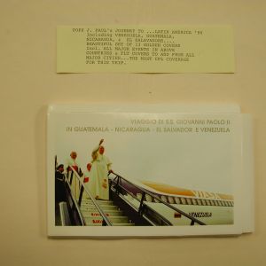 Pope John Paul II-The Golden Series-Trip to Salvador& Venz. -13 Postcards