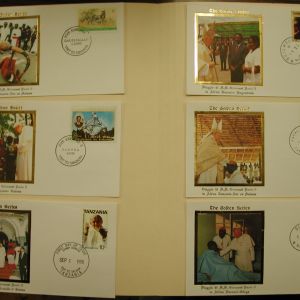 Pope John Paul II-The Golden Series-Trip to Africa- 14 Postcards