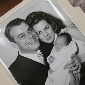 Julius LaRosa with wife and daughter 1961 original photo