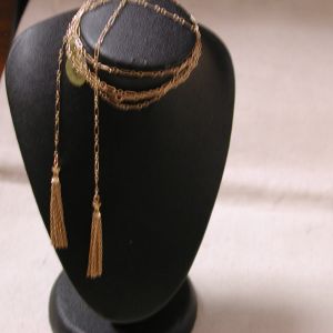 14KT yellow Tassel Chain 42" chain versatile fashion options