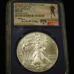 2018 Eagle $1 Early Releases MS 70 NGC Tough as they come Travis Mills