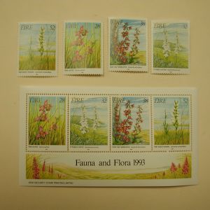 Ireland 1993 Fauna and Flora Stamp Sheet #891-94-94a