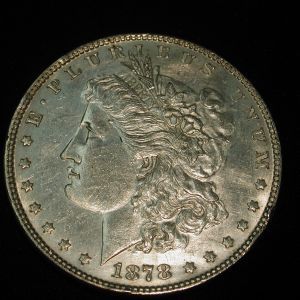 1878 U.S Morgan Silver Dollar About Uncirculated