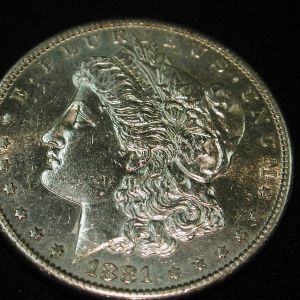 1881-S U.S Morgan Silver Dollar About Uncirculated