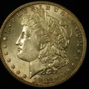 1882-S U.S Morgan Silver Dollar About Uncirculated