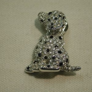 Swarovski 1995 retired Dalmation brooch1 3/8" preowned and sweet