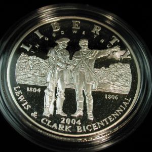 2004 Lewis and Clark Bicentennial Silver Dollar Proof