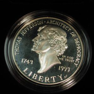 U.S Mint Department of the Treasury 250th Anv. Thomas Jefferson