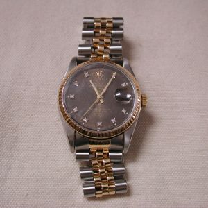 Rolex Datejust 16233 Diamond Rare Tropical Dial circa 1990 and Serviced