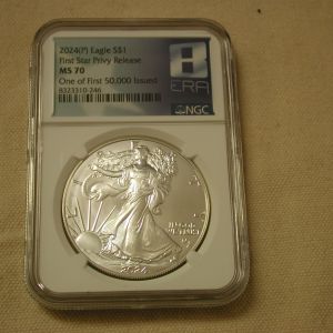 2024 p star privy Silver Eagle MS70 NGC Nice Gang 8th Era