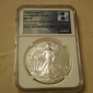 2024 p star privy Silver Eagle MS70 NGC Nice Gang 8th Era