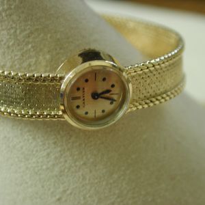 Cartier18KT Vintage Smallest 12mm Round watch Ever!? Mesh Bracelet 6"