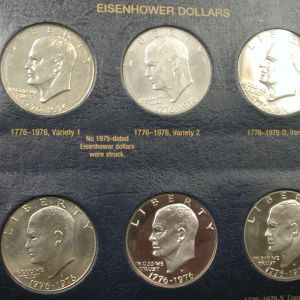 1971-1978 Eisenhower Dollars Full Set Philiadelphia, Denver, San Francisco Whitman book