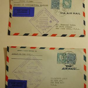 Ireland-2 First Flight Covers 1939 Stamp-