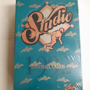 1992 LEAF STUDIO factory sealed BOX OF 48 PACKS OF BASEBALL CARDS