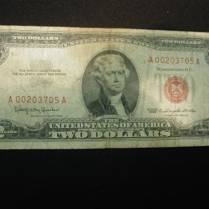 1963 U.S Two Dollar Red Seal VF